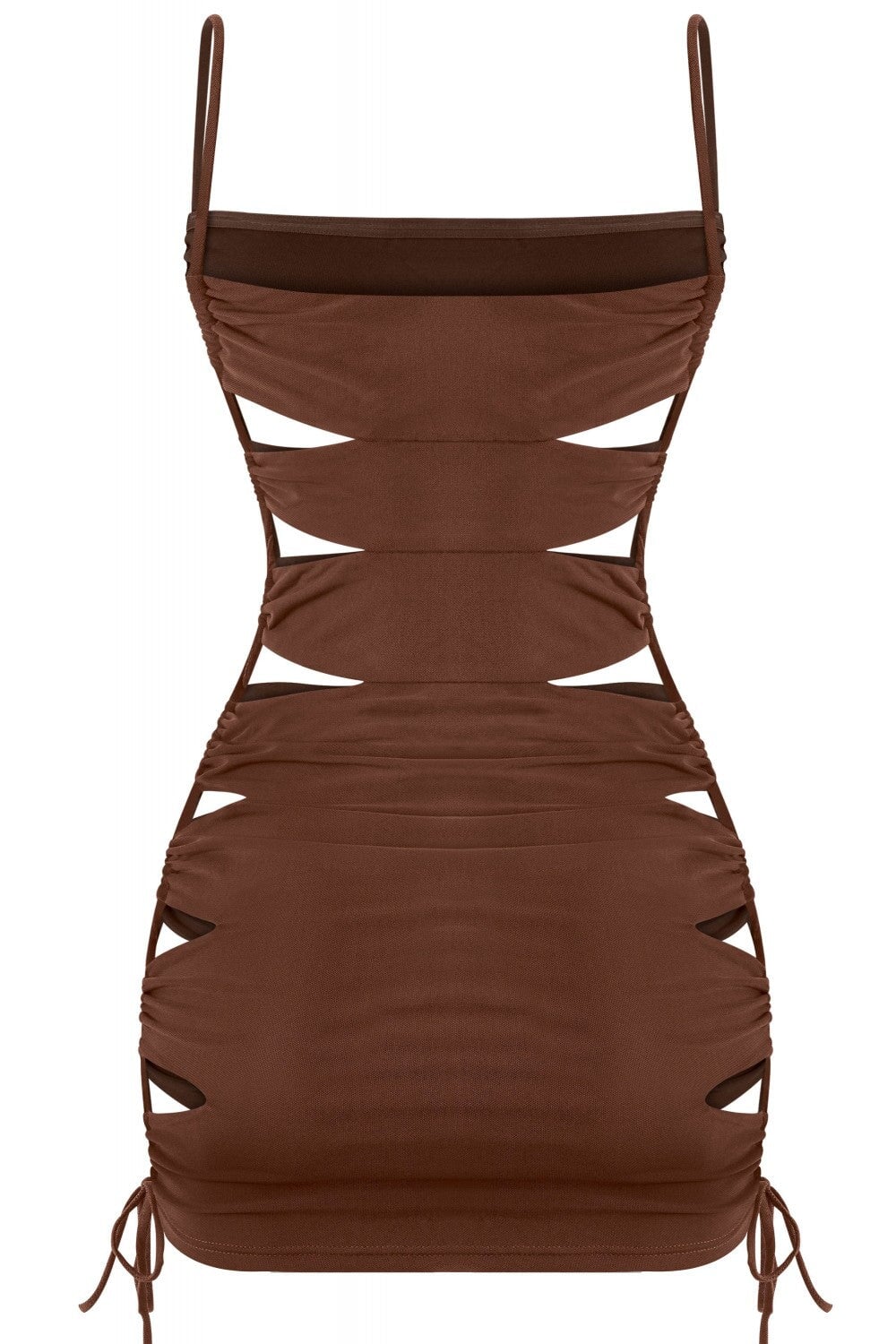 Klymaxxx Mini Dress Brown - Style Delivers