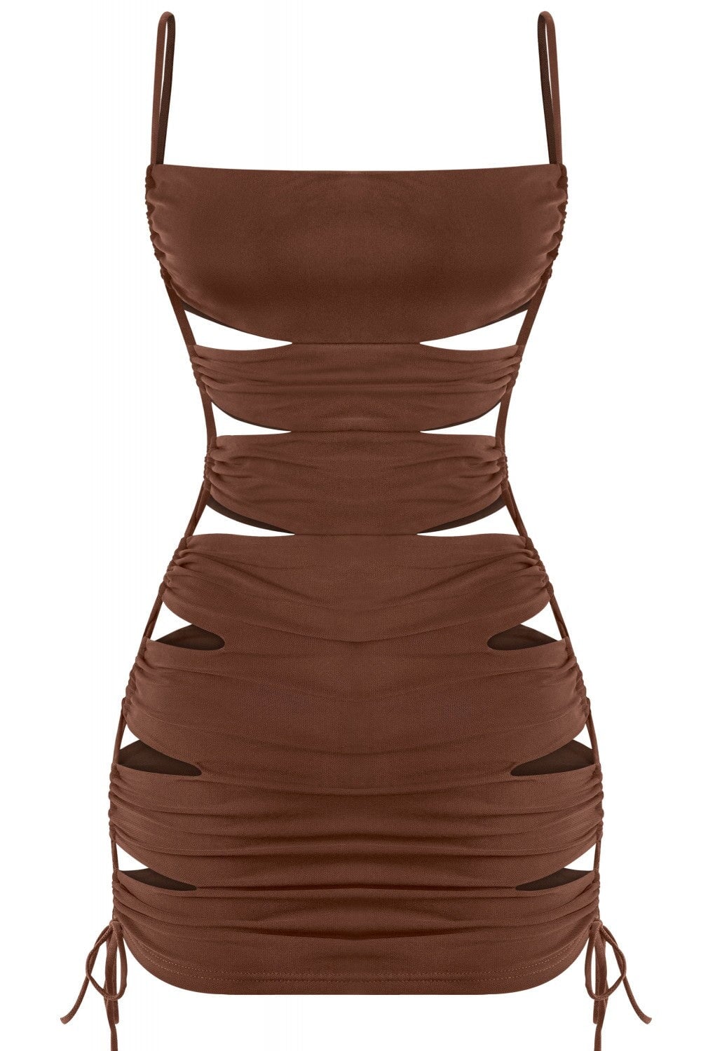 Klymaxxx Mini Dress Brown - Style Delivers