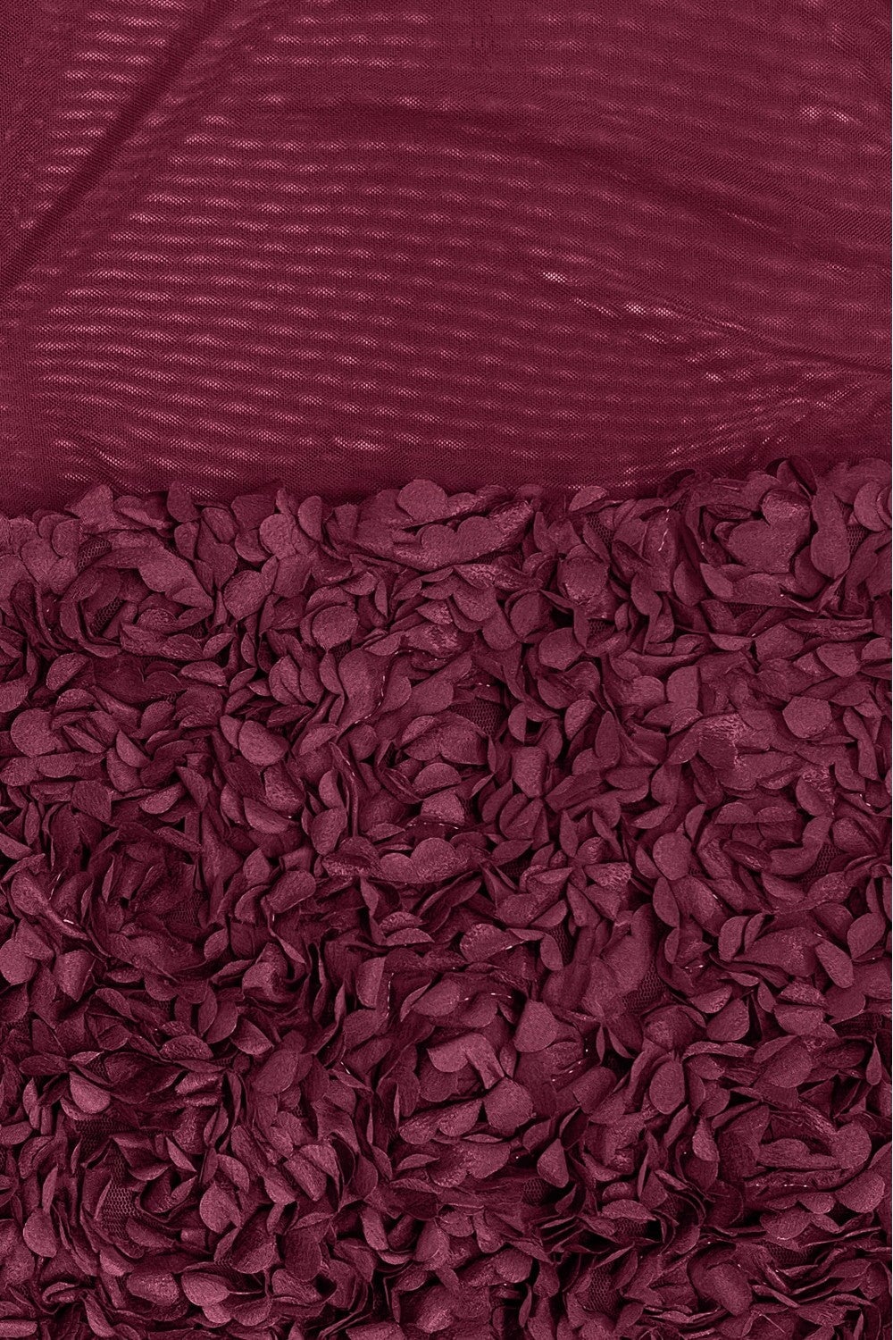 Midnight Bouquet Mesh Two Piece Set Burgundy - Style Delivers
