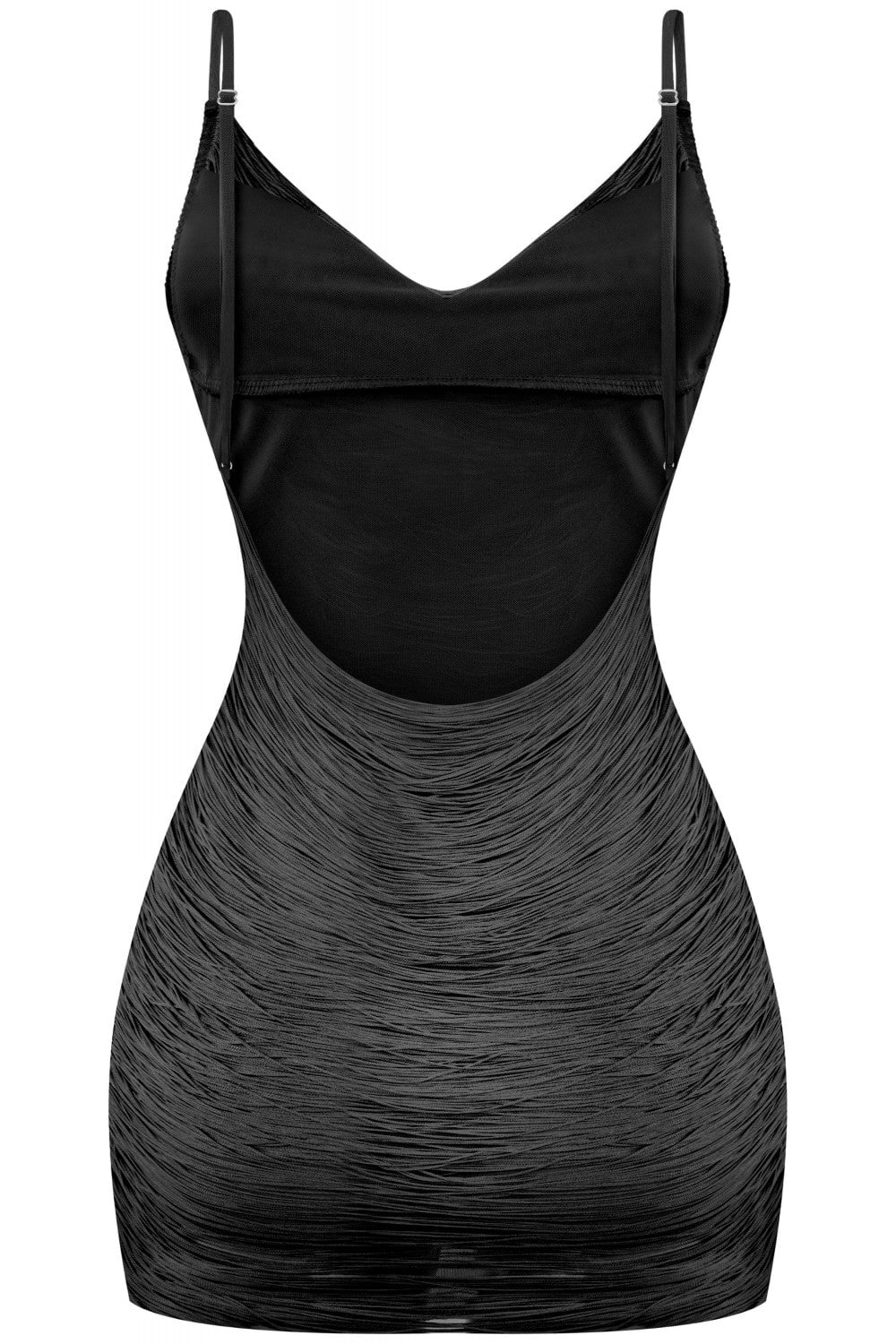 Feeling Hot Fringe Mini Dress Black - Style Delivers