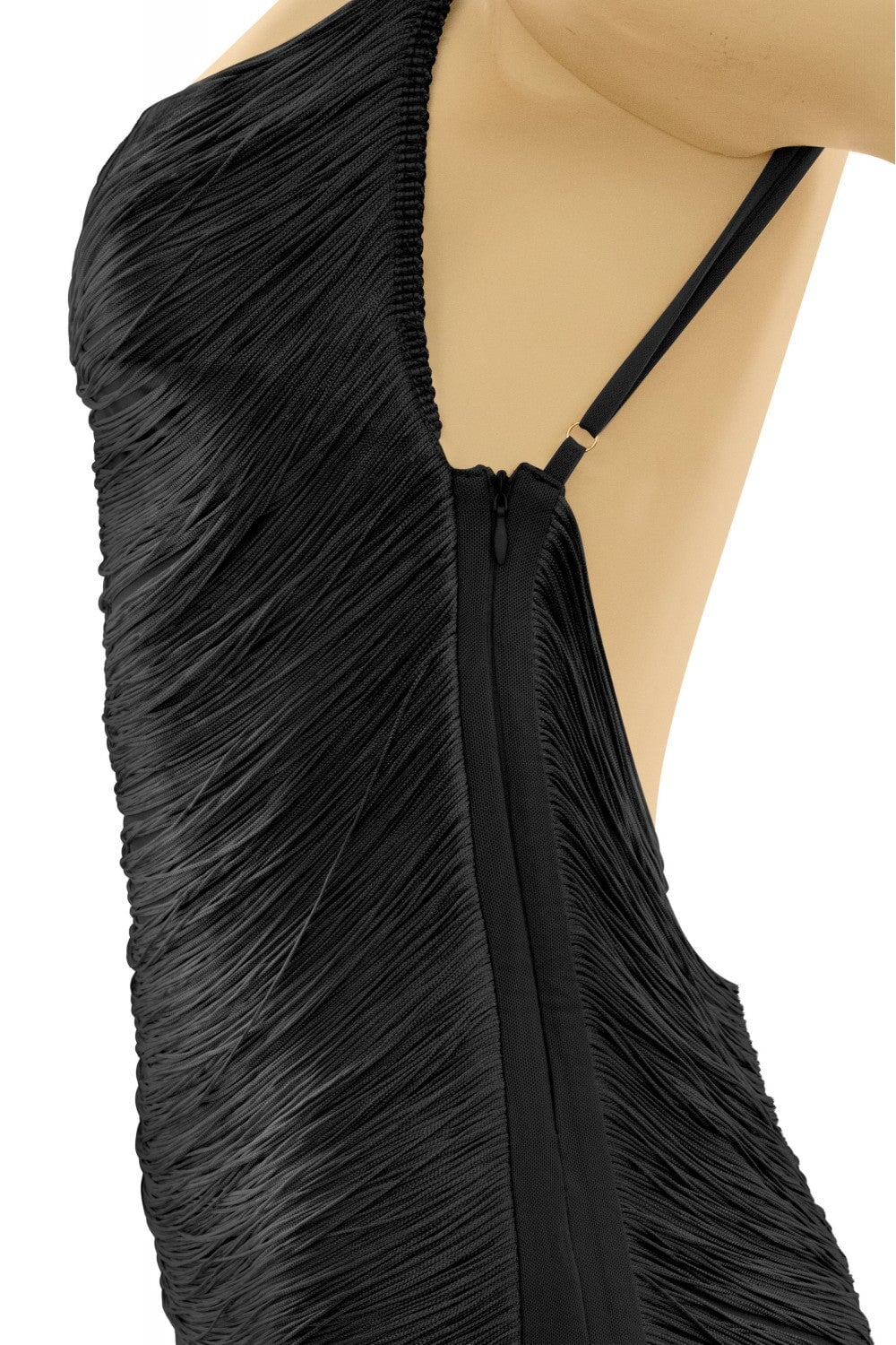 Feeling Hot Fringe Mini Dress Black - Style Delivers