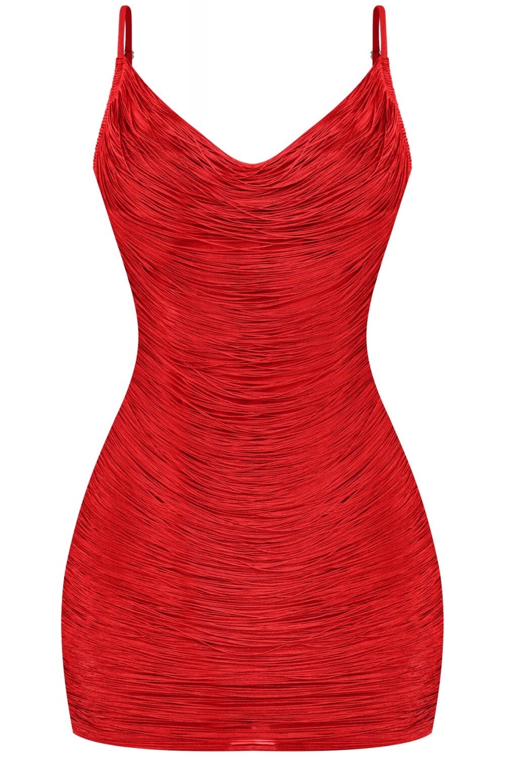Feeling Hot Fringe Mini Dress Red - Style Delivers