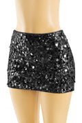 Shake it Off Sequin Skirt Black - Style Delivers