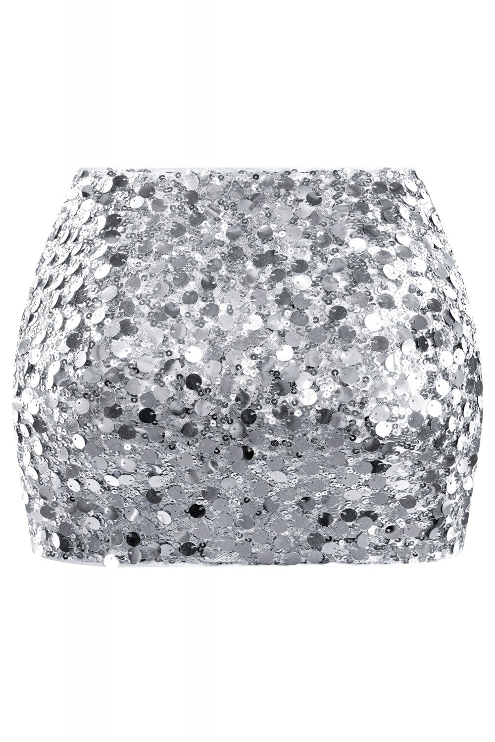 Shake it Off Sequin Skirt Silver - Style Delivers