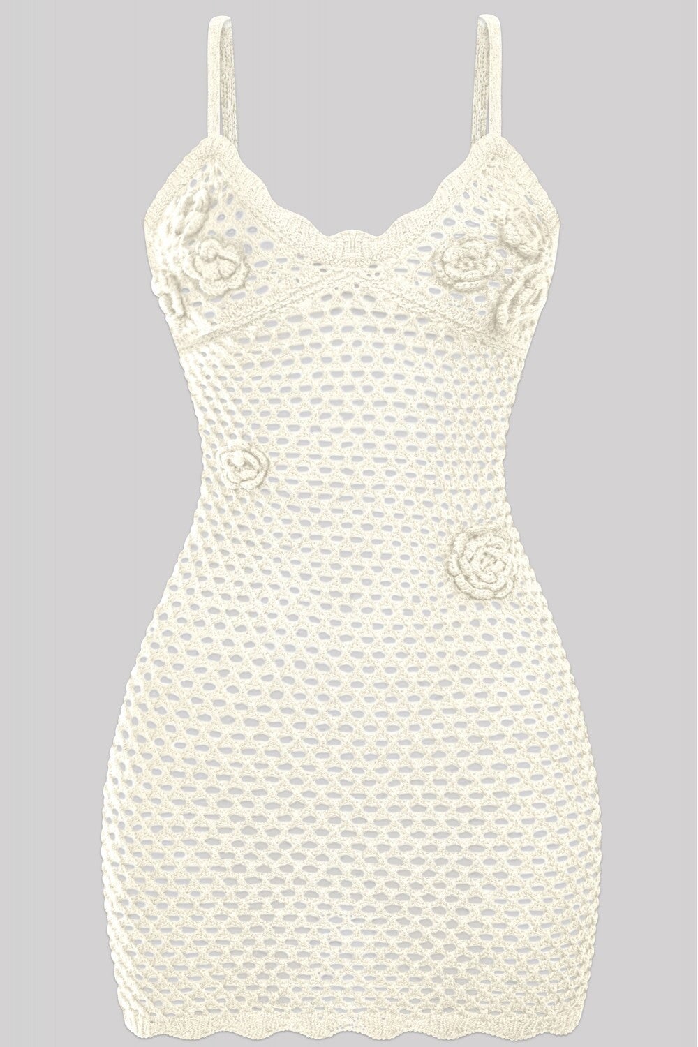 Camilla Crochet Mini Dress Baby Ivory ** - Style Delivers