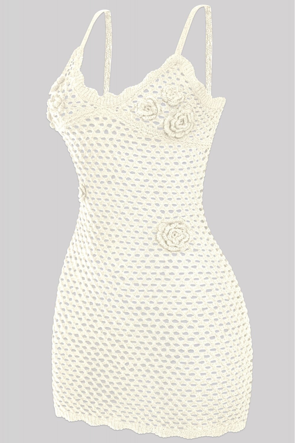 Camilla Crochet Mini Dress Baby Ivory ** - Style Delivers