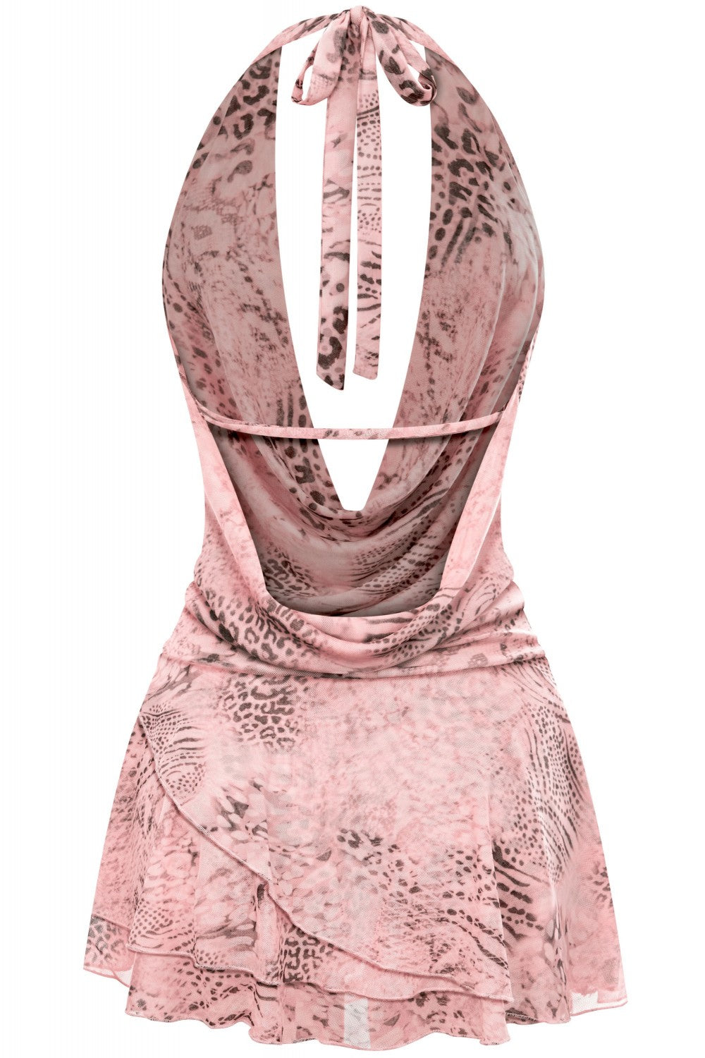 Temptation Mesh Mini Dress Light Pink - Style Delivers