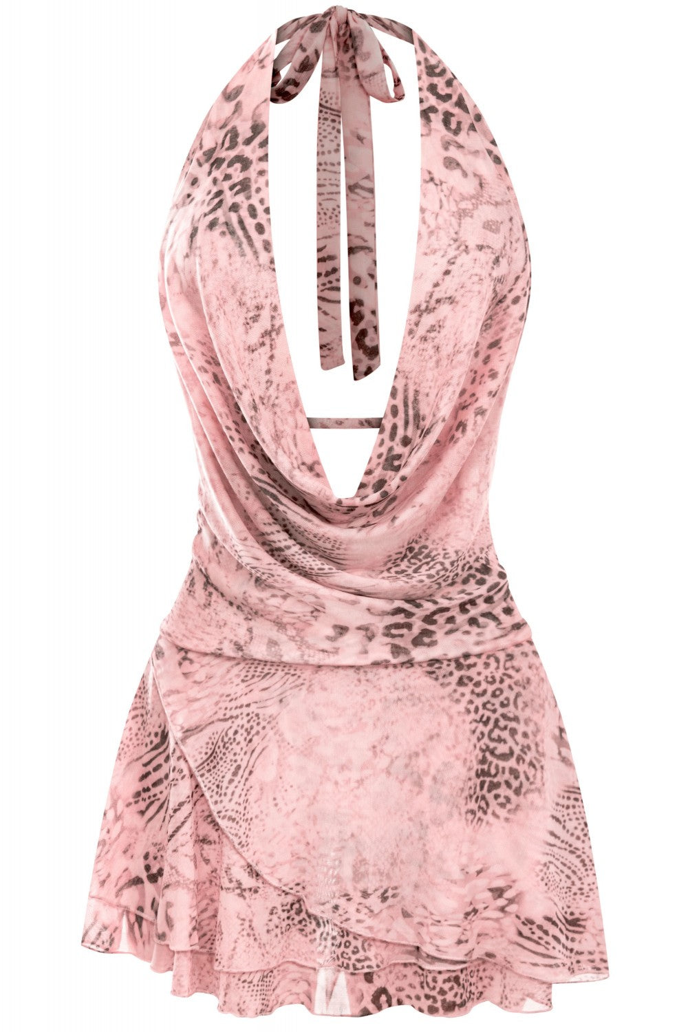 Temptation Mesh Mini Dress Light Pink - Style Delivers