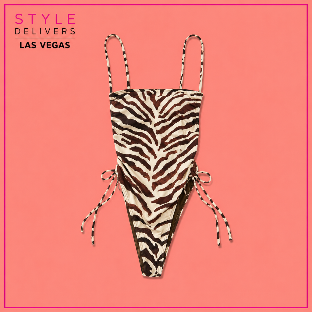 Resort No Pressure One Piece Swimsuit Tiger (No Promo)