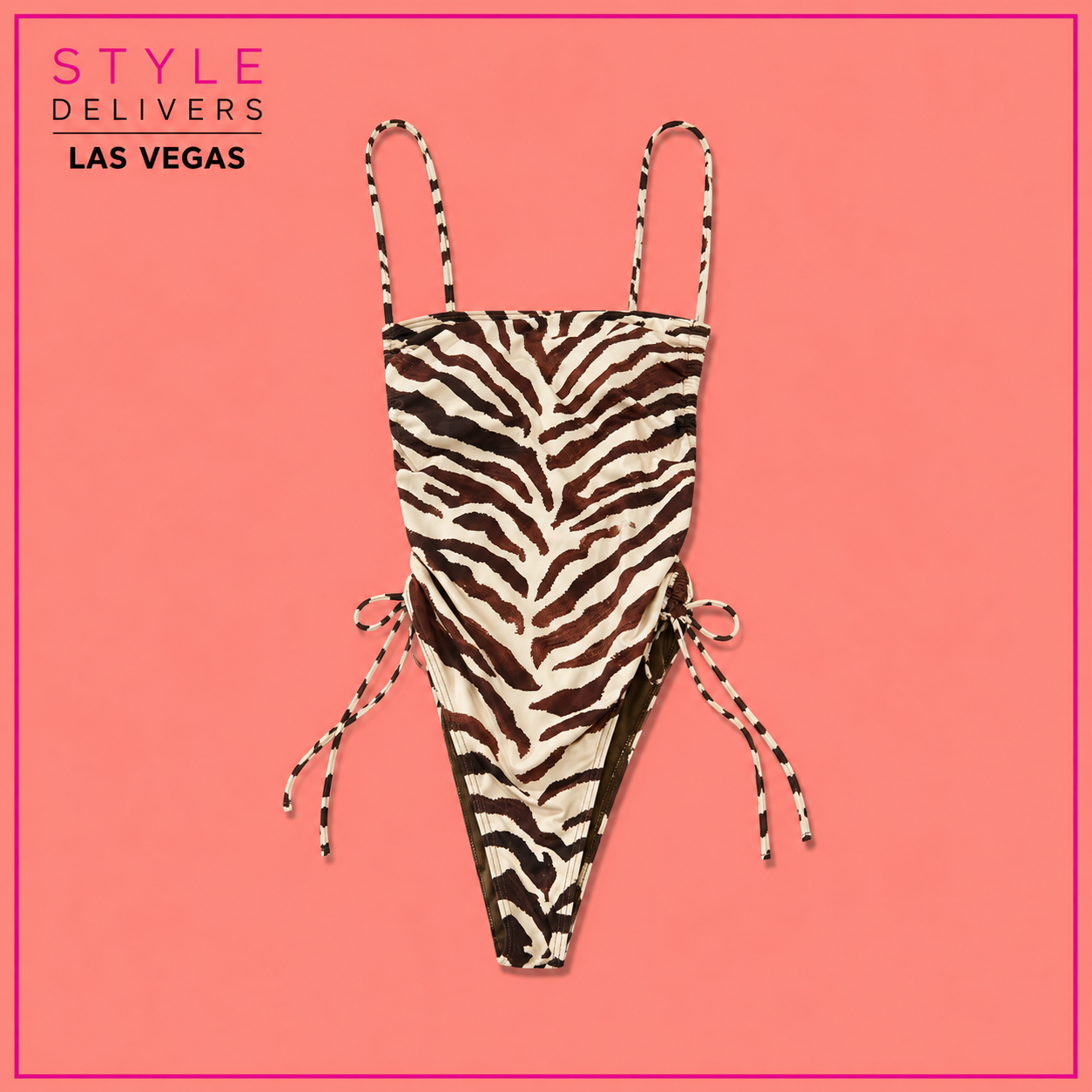Resort No Pressure One Piece Swimsuit Tiger (No Promo)