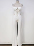 Hold Up Wait a Minute Jumpsuit White - Style Delivers