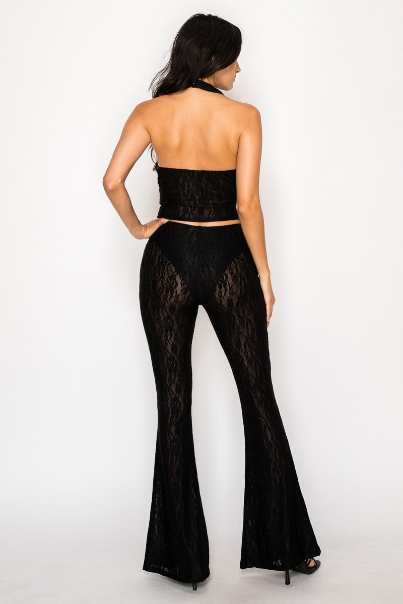 Bianca Lace Two Piece Set Black - Style Delivers