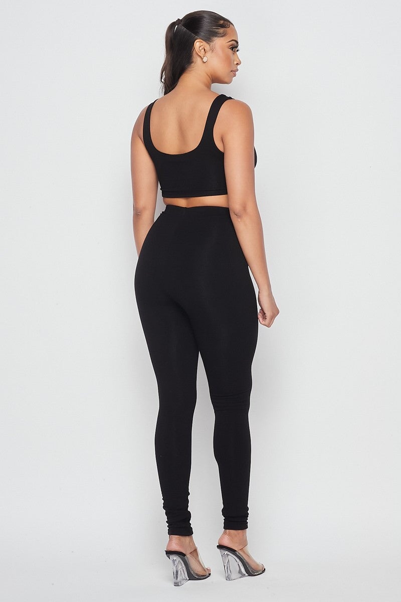 Jetsetera Two Piece Set Black - Style Delivers