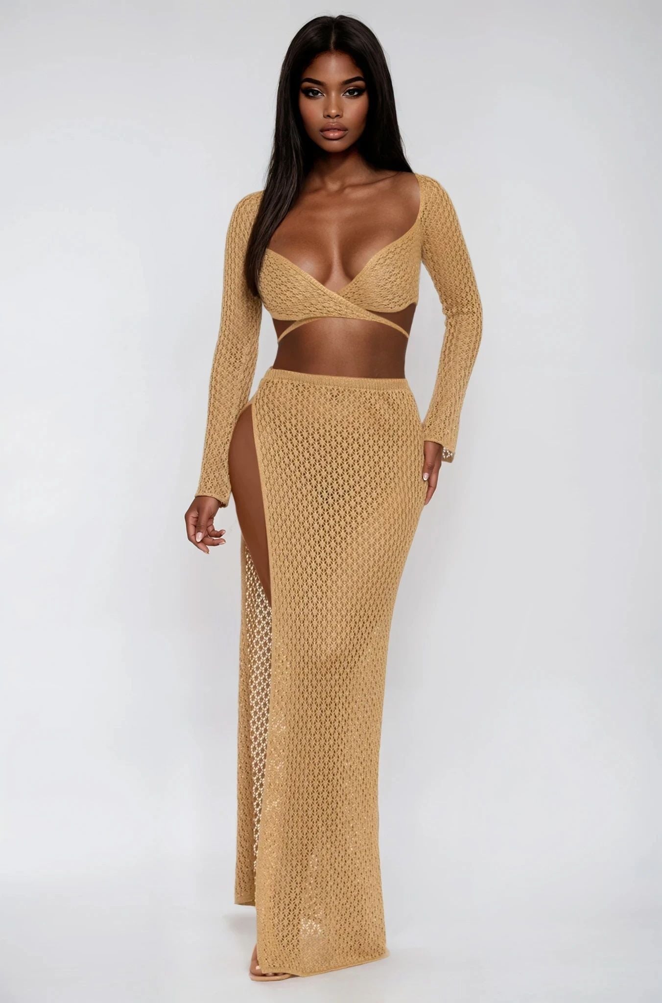 Golden Hour Knit Two Piece Set ( No Promo) - Style Delivers