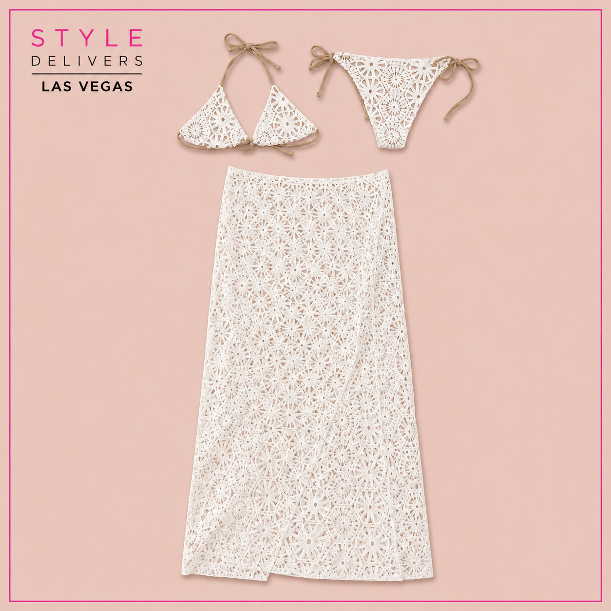 Resort Very Demure Set White (No Promo)