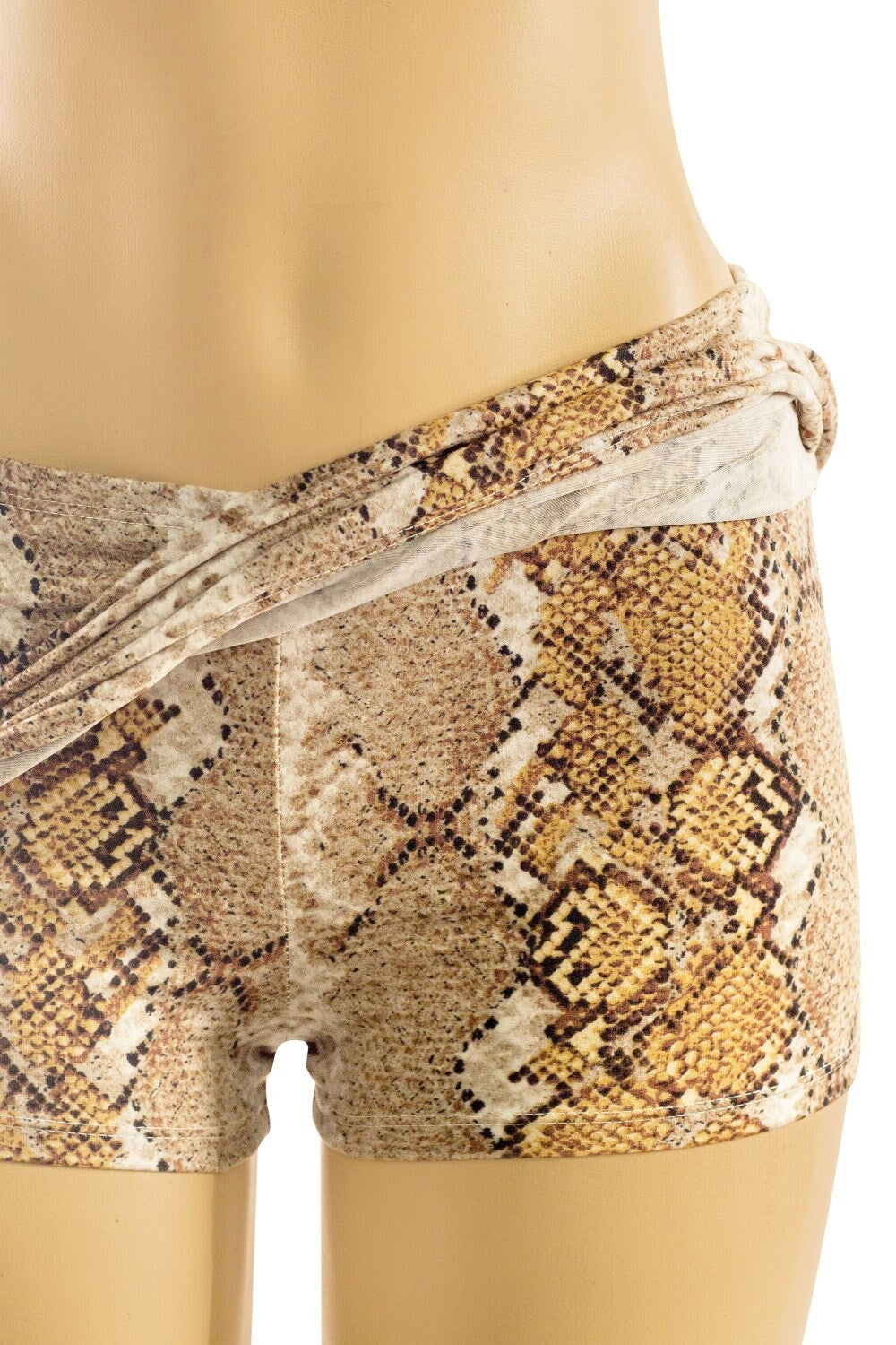 Low Waisted Snake Print Mini Skort - Style Delivers