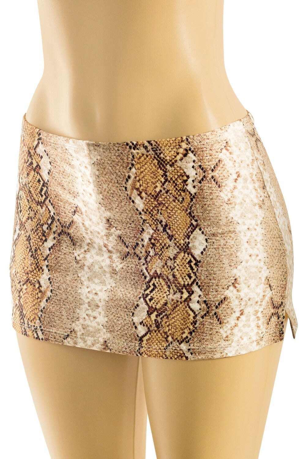 Low Waisted Snake Print Mini Skort - Style Delivers