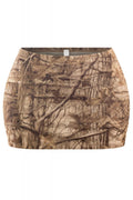 Low Waisted Foilage Print Mini Skort - Style Delivers