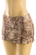 Low Waisted Foilage Print Mini Skort - Style Delivers