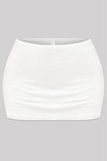 Low Waisted Skort Off White - Style Delivers