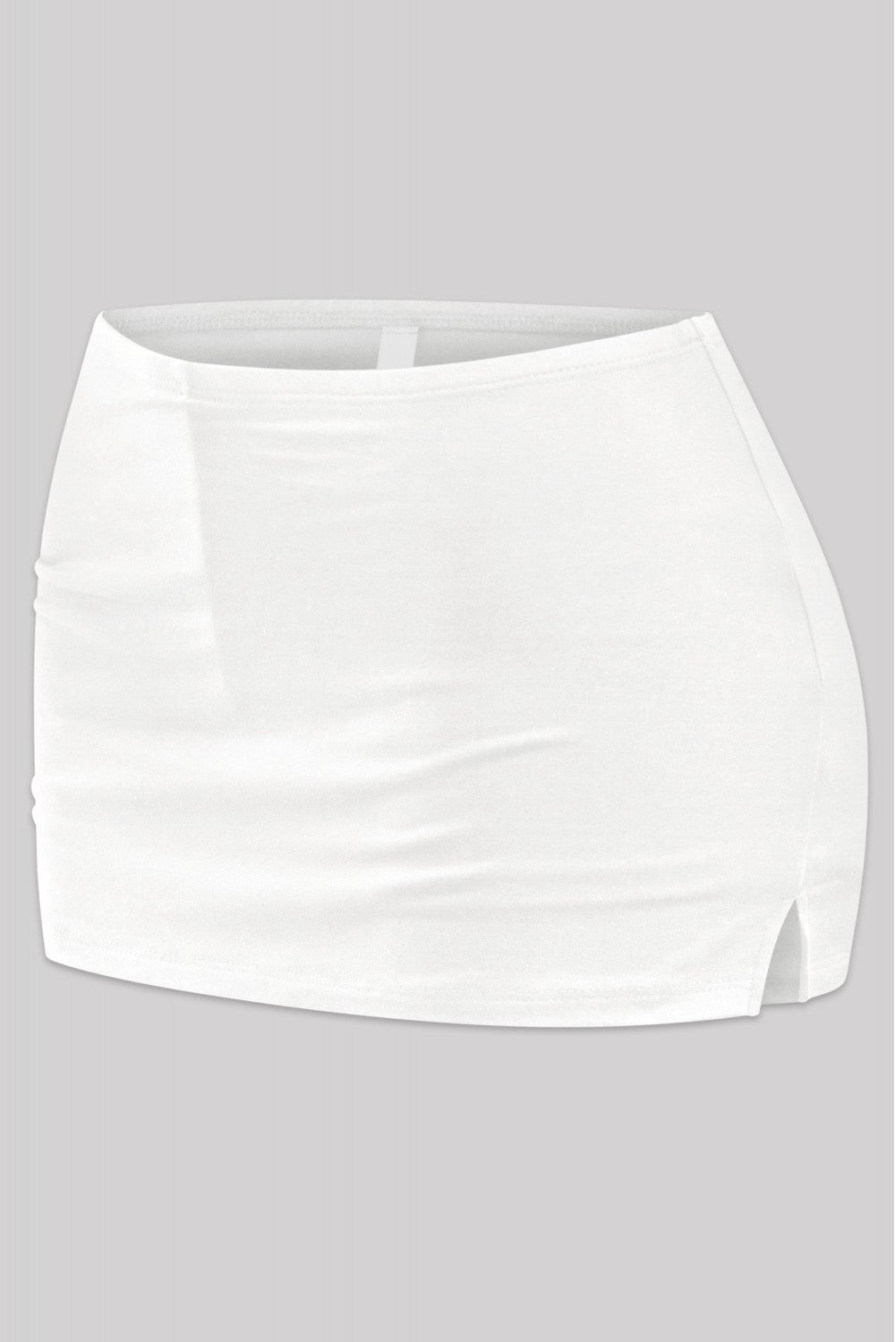 Low Waisted Skort Off White - Style Delivers