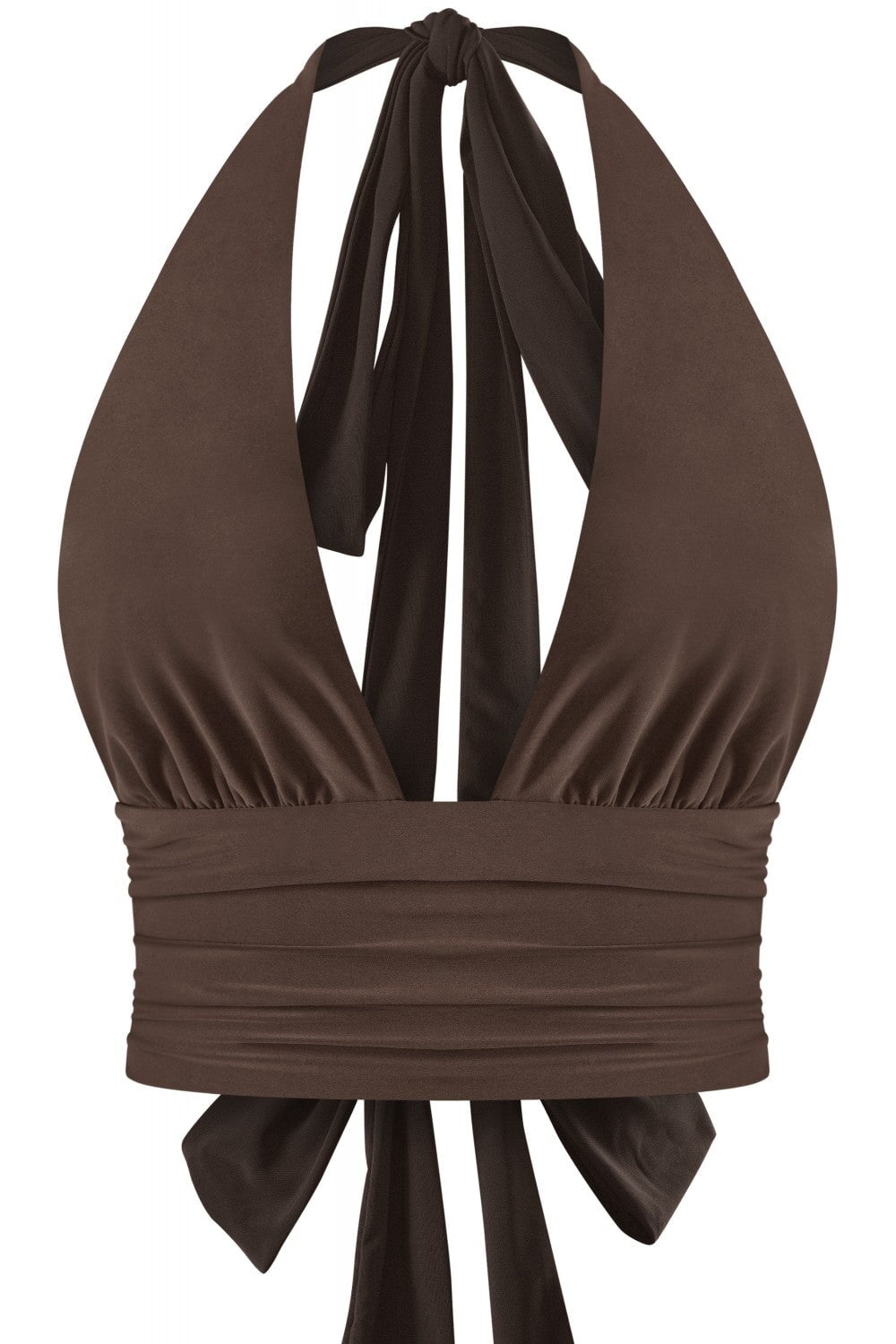 Addison Halter Top Brown - Style Delivers