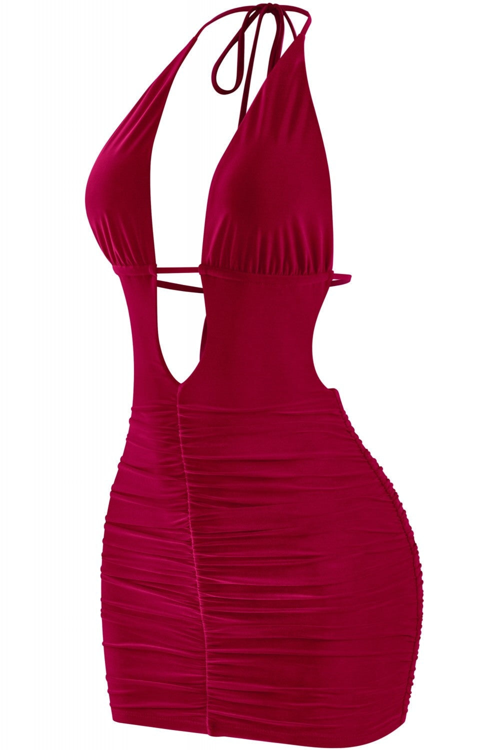 100 Shots Mini Dress Burgundy - Style Delivers