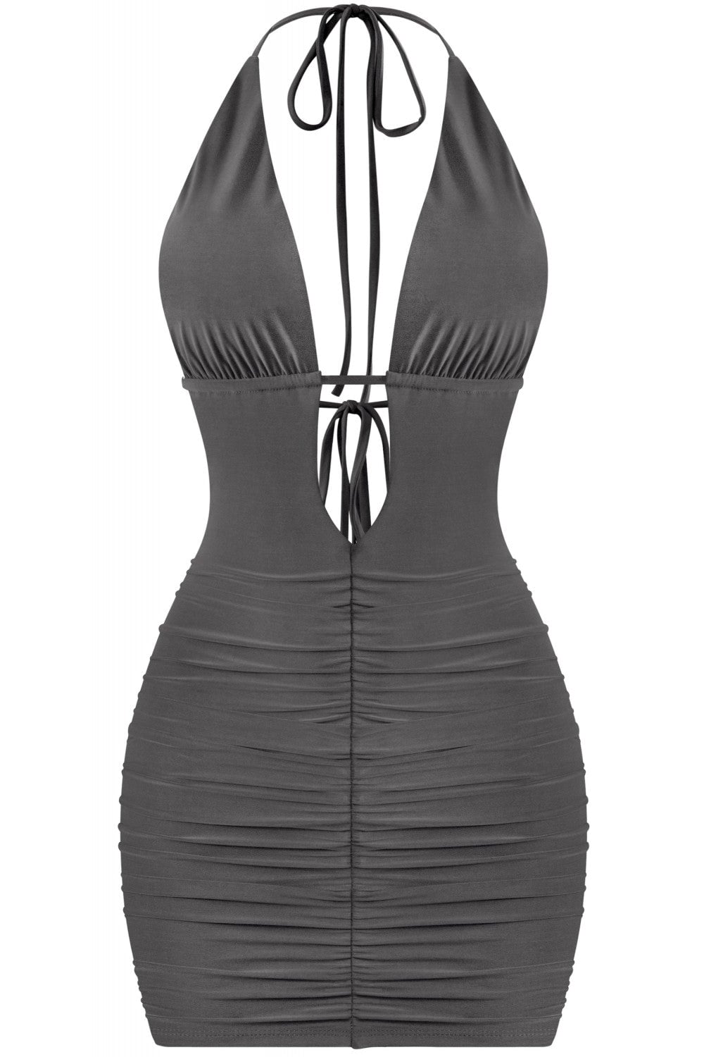 100 Shots Mini Dress Grey - Style Delivers