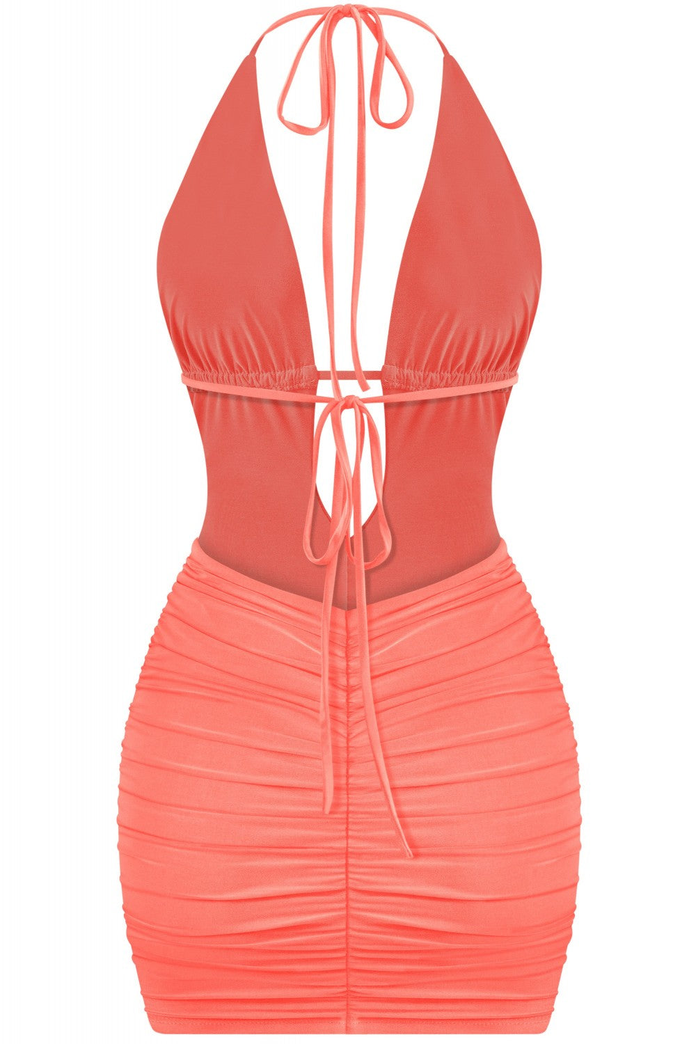 100 Shots Mini Dress Coral - Style Delivers