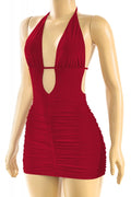 100 Shots Mini Dress Dark Red - Style Delivers