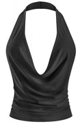 Celine Halter Top Black - Style Delivers