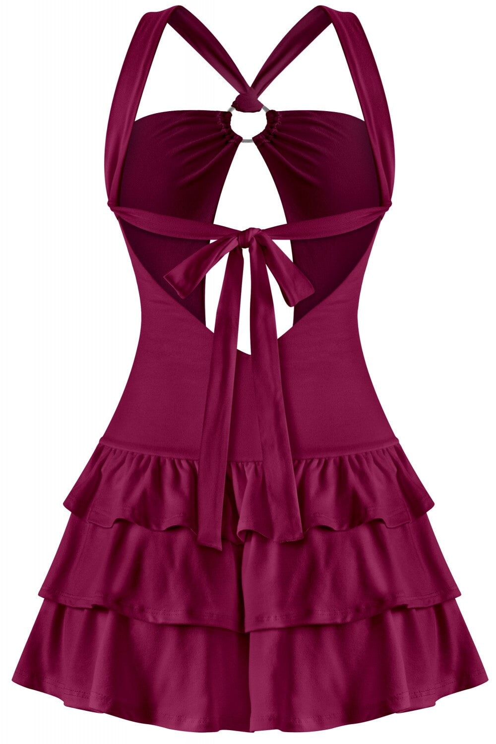 Two to Tango Mini Dress Burgundy - Style Delivers
