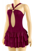 Two to Tango Mini Dress Burgundy - Style Delivers