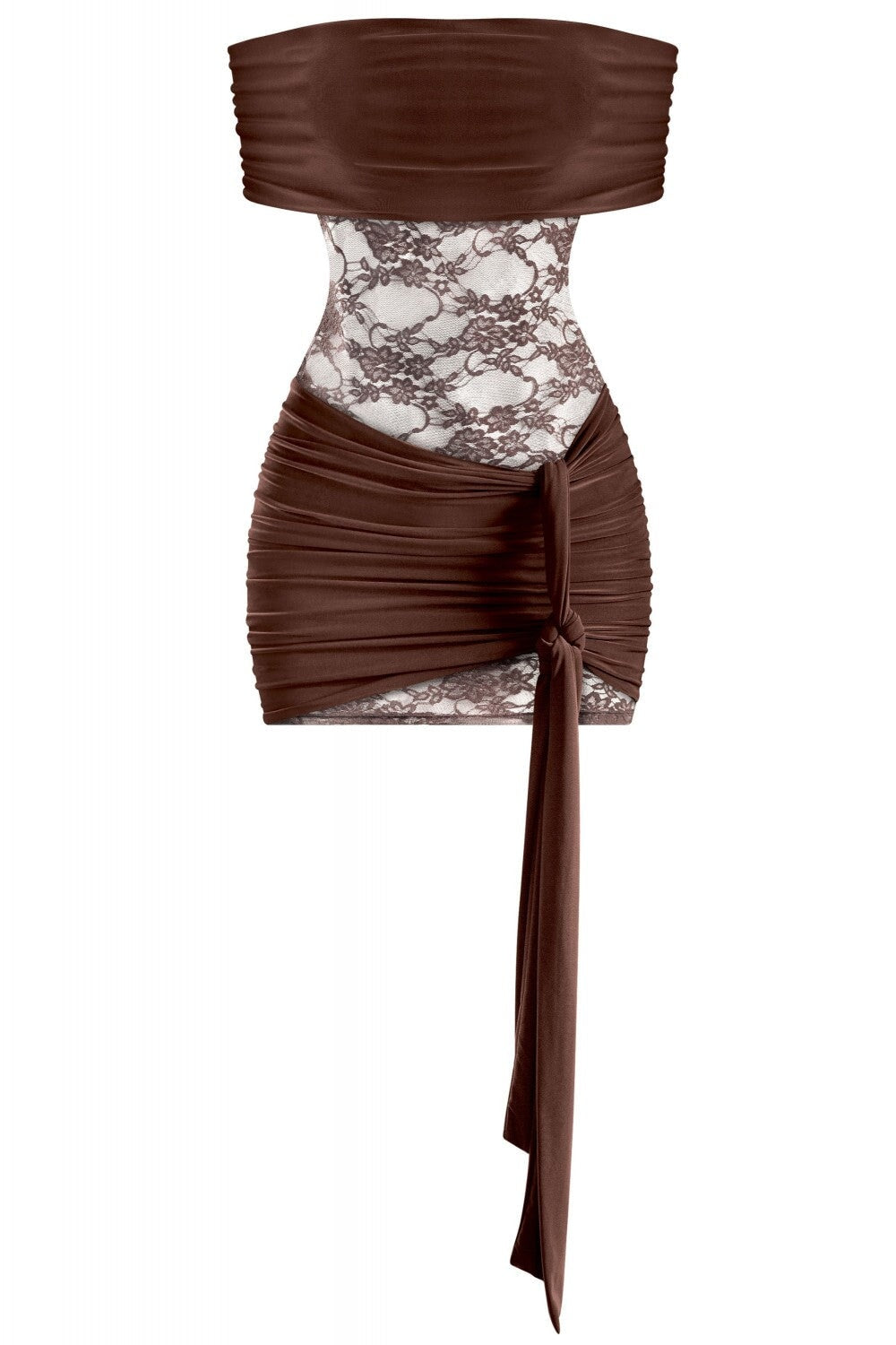 Make Believe Mini Dress Brown - Style Delivers