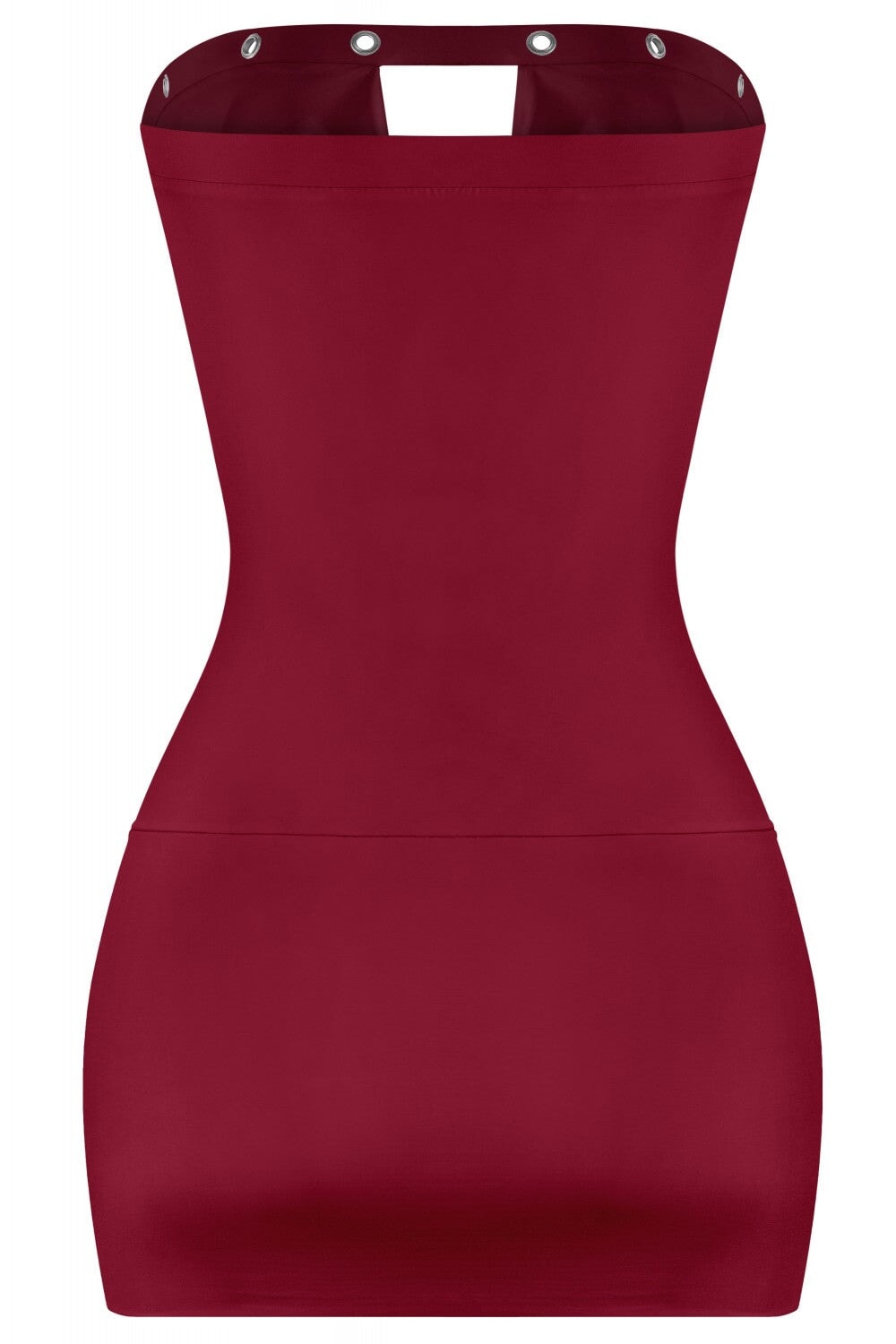 Tell Me About It Stud Strapless Mini Dress Burgundy - Style Delivers