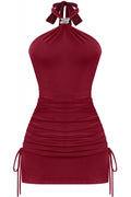 She's a Betty Mini Dress Burgundy - Style Delivers