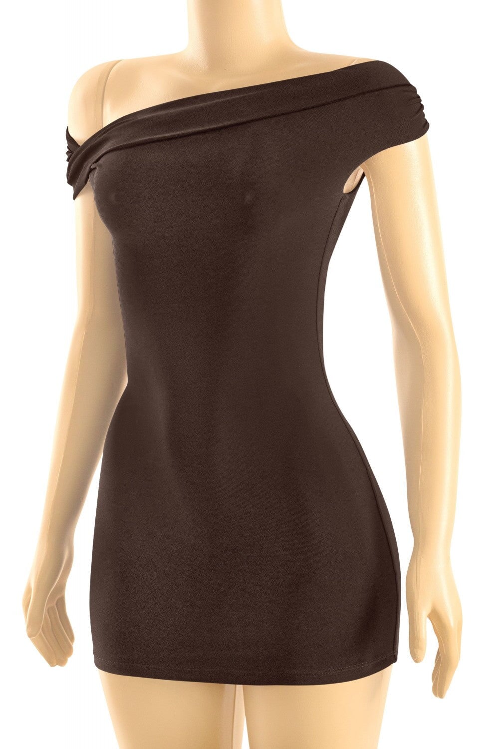 She Just Knows Mini Dress Brown - Style Delivers