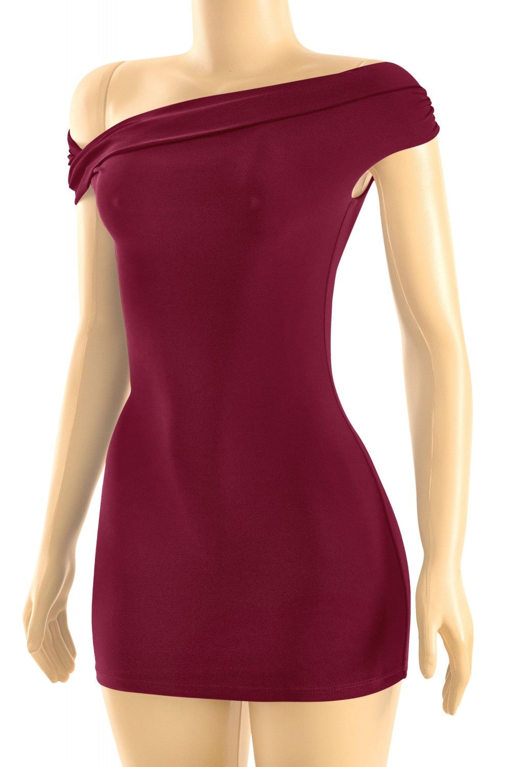 She Just Knows Mini Dress Burgundy - Style Delivers