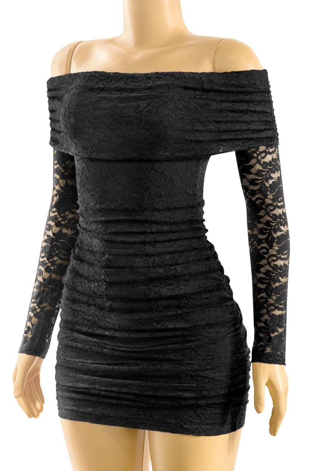 Live Loud Lace Mini Dress Black - Style Delivers