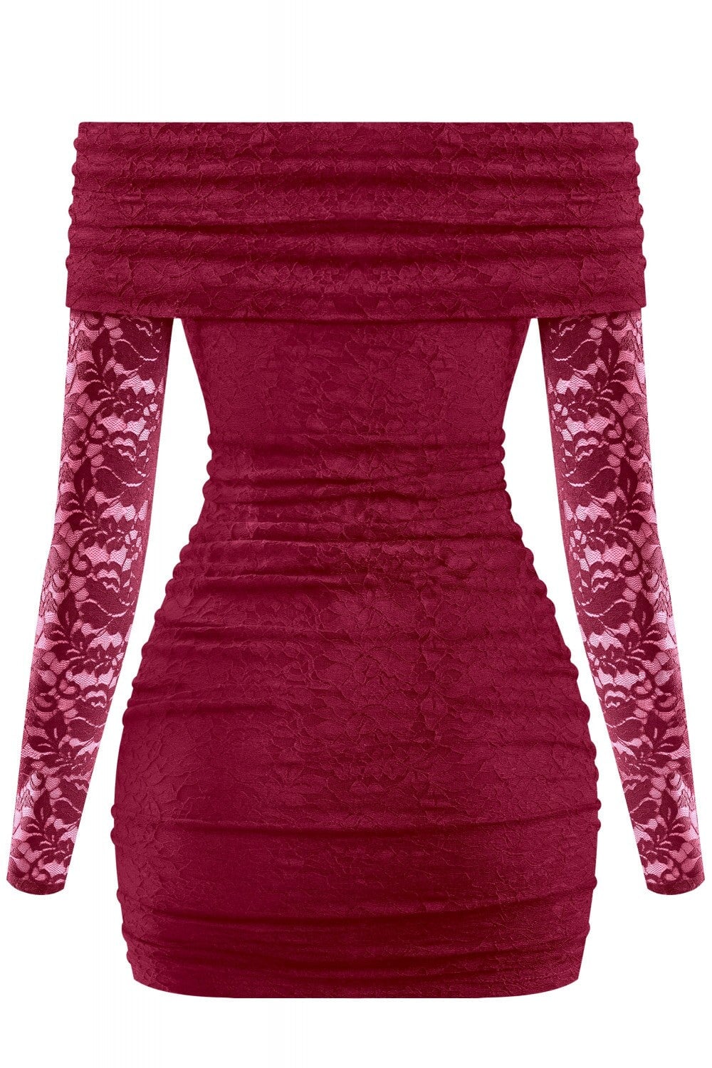 Live Loud Lace Mini Dress Burgundy - Style Delivers