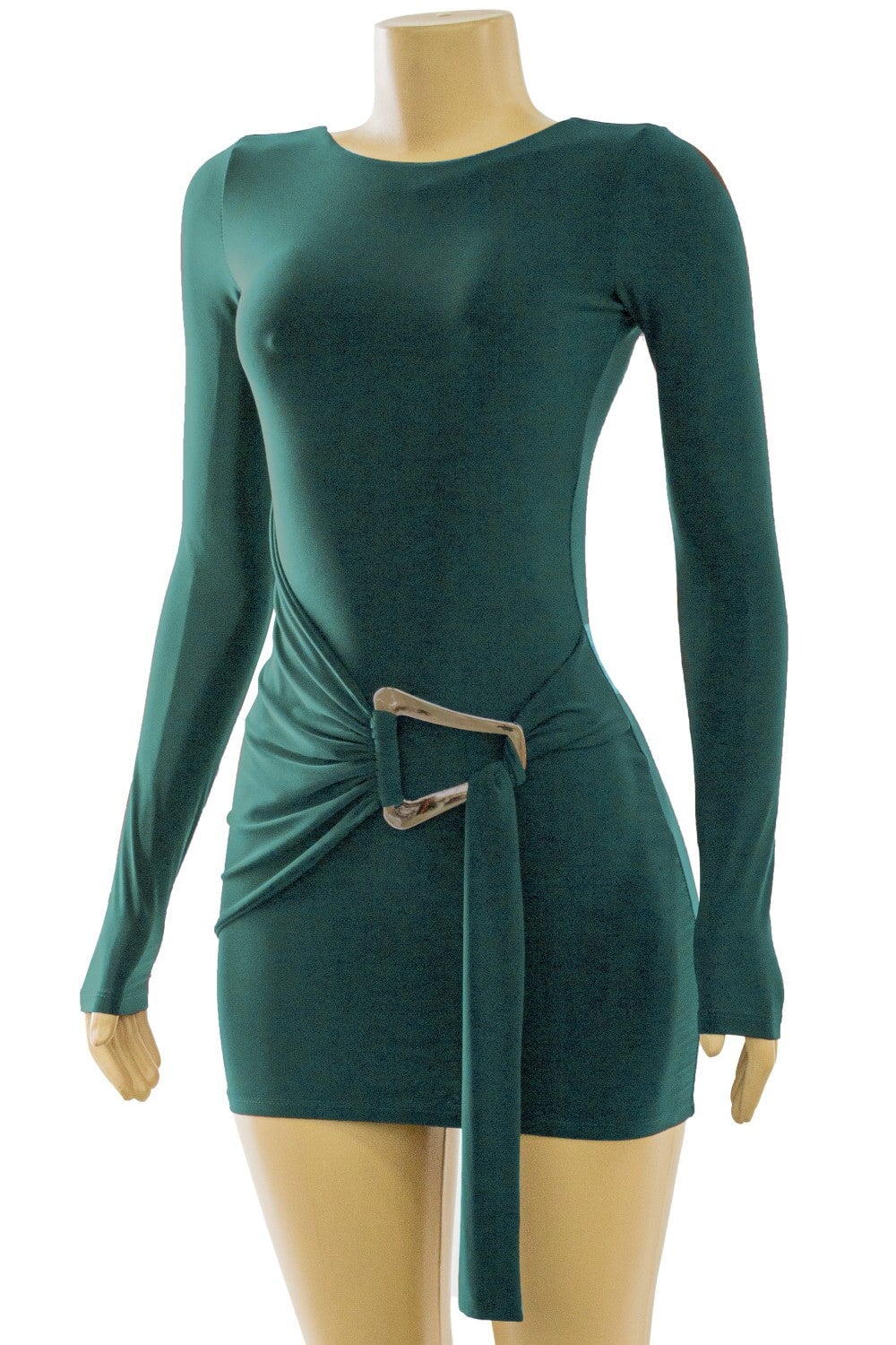 Maison Mini Dress Hunter Green - Style Delivers