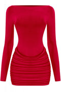 Stone Cold Fox Mini Dress Red - Style Delivers