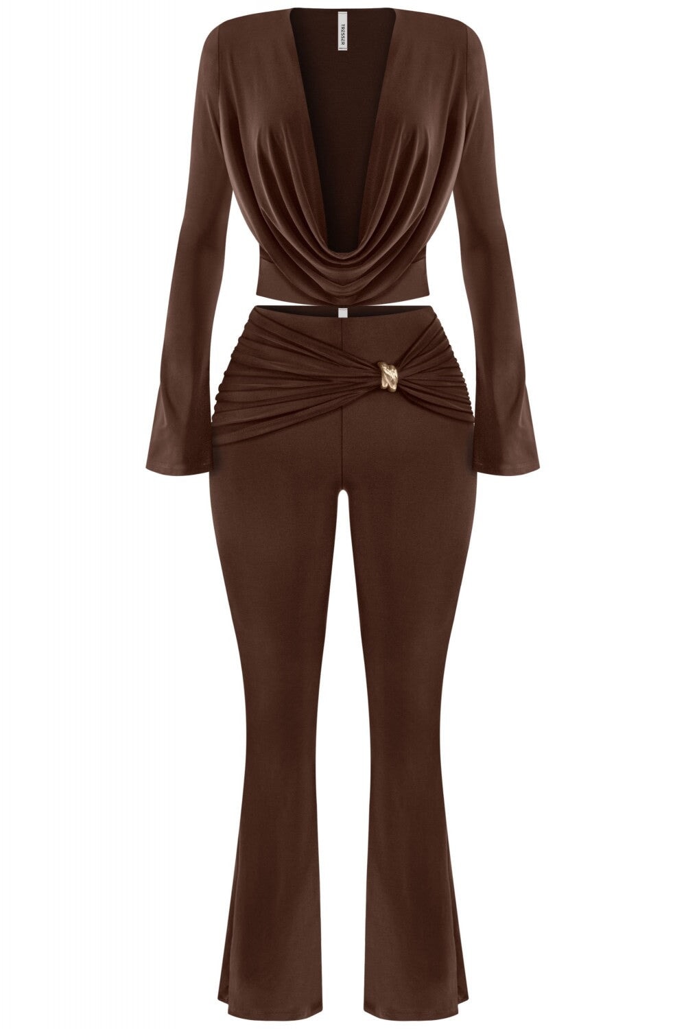 Night Moves Two Piece Set Brown - Style Delivers