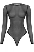 Still Got It Sheer Glitter Bodysuit Black - Style Delivers