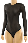 Still Got It Sheer Glitter Bodysuit Black - Style Delivers