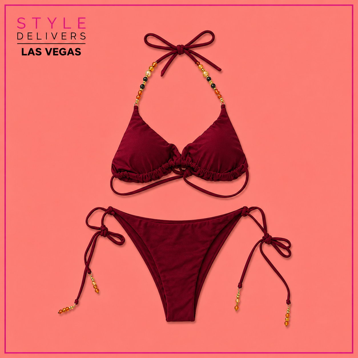 Golden Hour Bikini Burgundy (No promo)