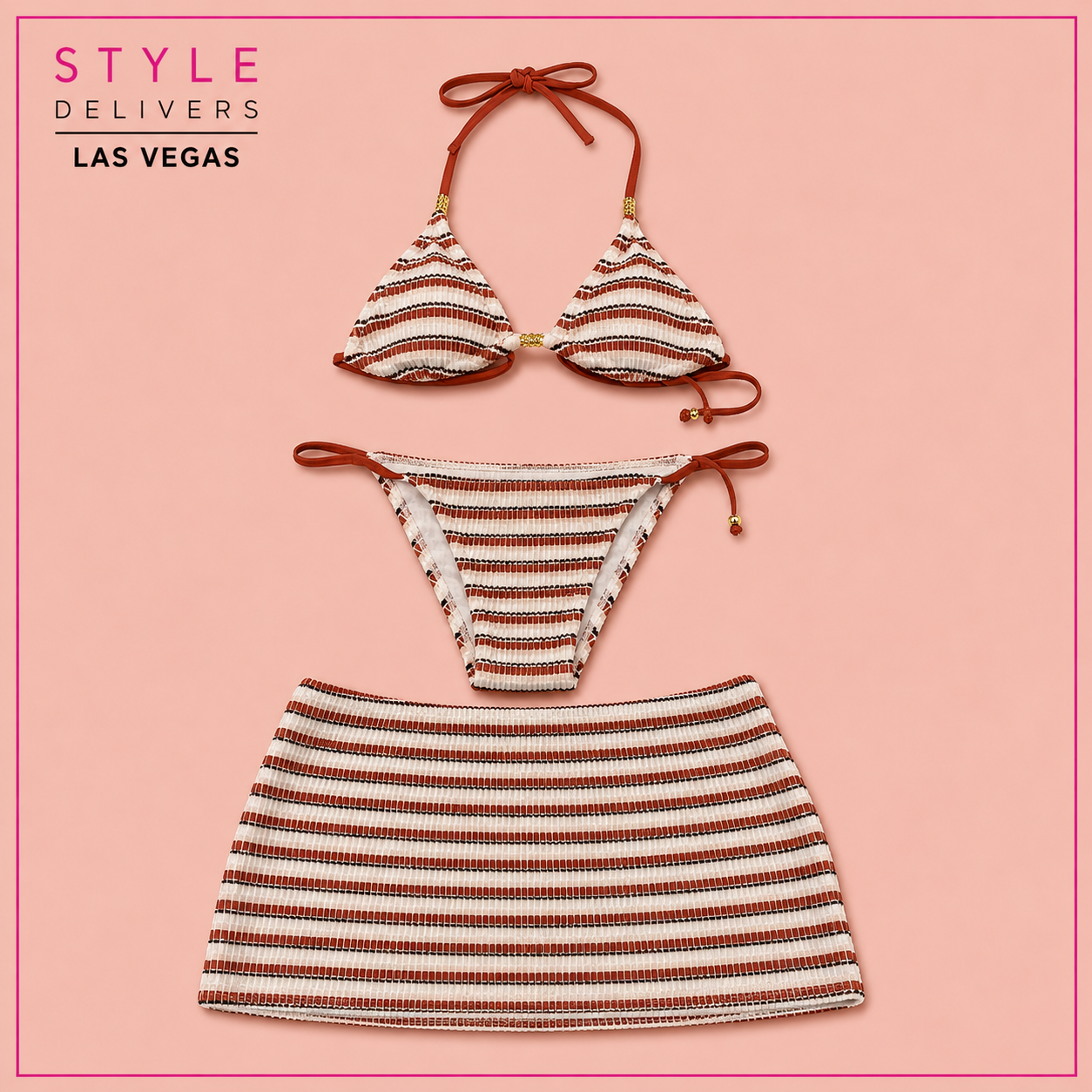 Salt Water Vibes Bikini 3 Piece Set (No PROMO)