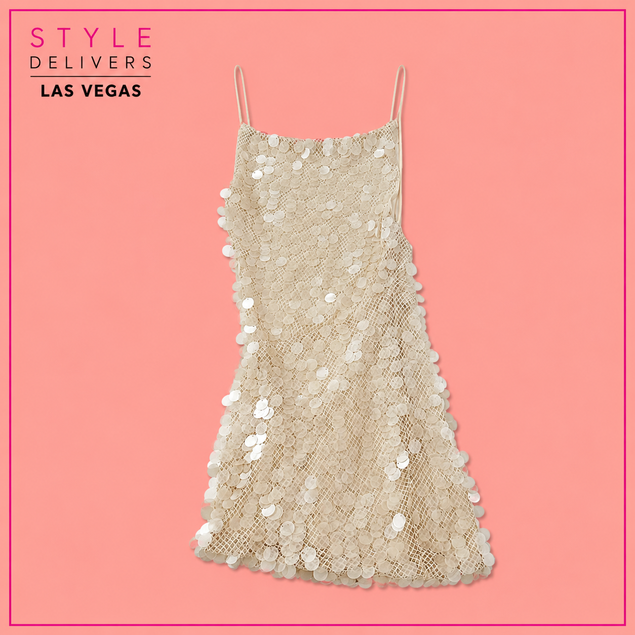 Disk Blackless Mini Dress Apricot (No Promo)