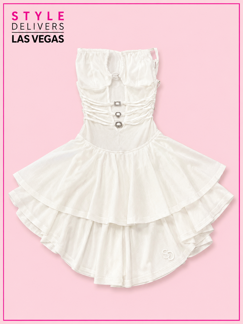 Fairytale Mesh Romper White