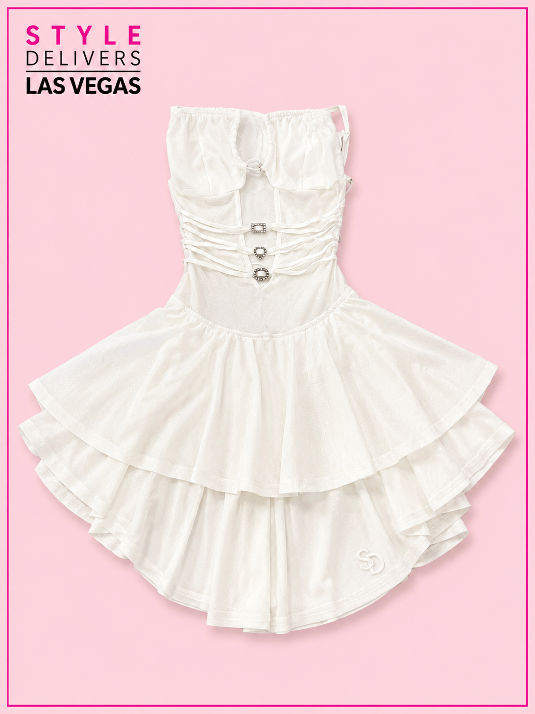 Fairytale Mesh Romper White
